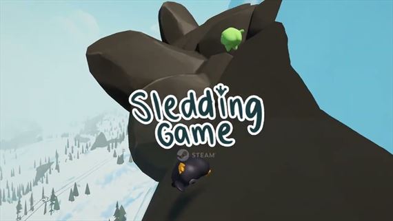 Sledding Game sa bude snkova a blzni s priatemi na snehu