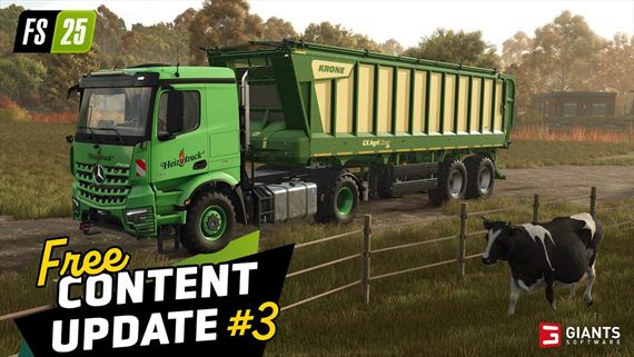 Farming Simulator 25 pridal do hry zadarmo nové stroje