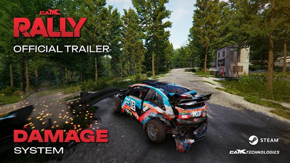CarX Rally ukazuje syst�m po�kodenia