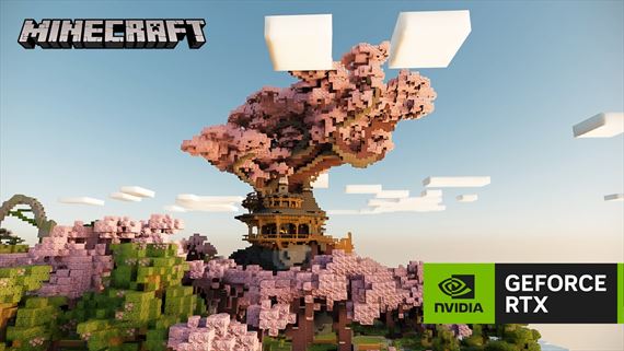 Minecraft ukazuje RTX Remix mod s path tracingom a DLSS