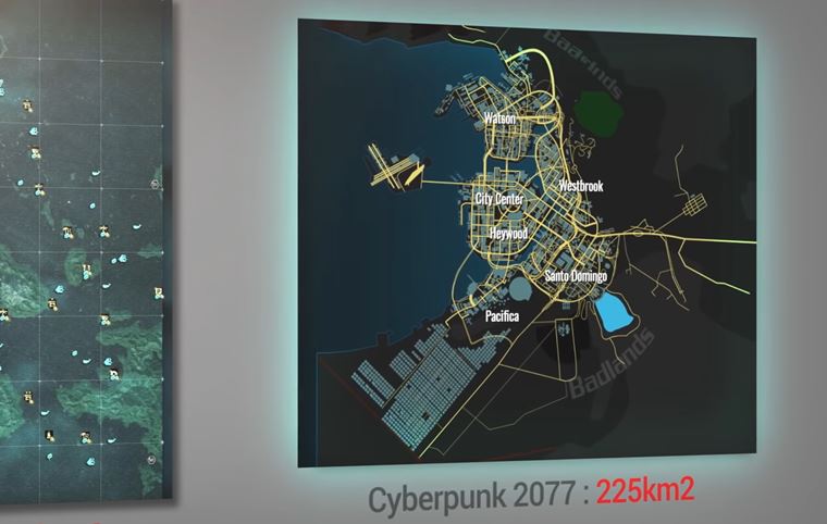 Ak vek mapa je v Cyberpunku 2077? Ako obstla v porovnan s ostatnmi hrami?