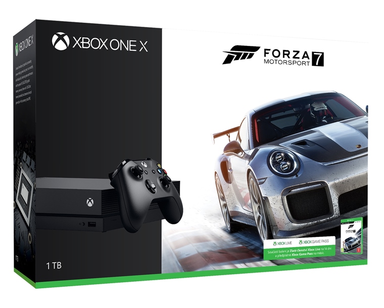 Microsoft ohlsil Xbox One X balenie s Forzou Motorsport 7