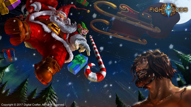 Do Fight of Gods prichdza samotn Santa Claus