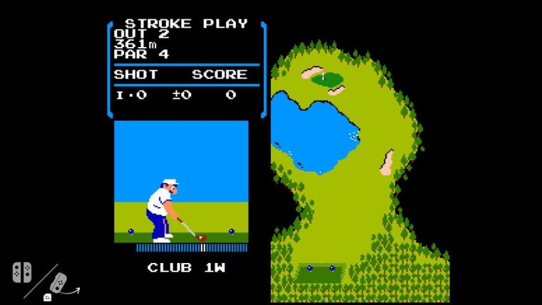 Switch m v sebe skryt NES verziu Golf hry