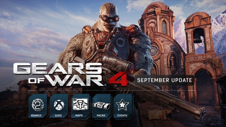 Septembrov update pre Gears of War 4 priblen
