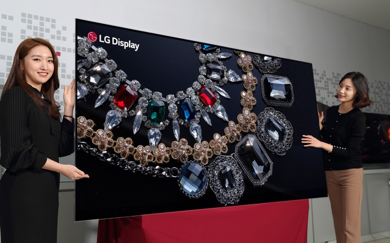 LG pred CES ukazuje 88 palcov 8K OLED displej