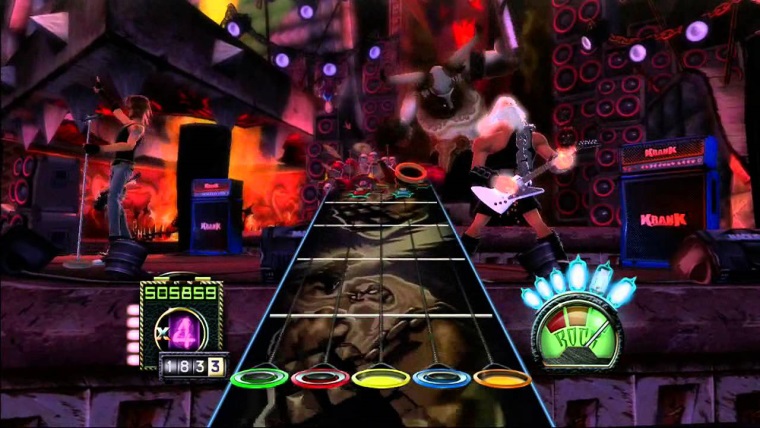 Hr preiel Through the Fire and Flames v Guitar Hero bez chb a so zakrytmi oami