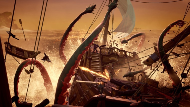 Hr objavil v sboroch hry Sea of Thieves nznaky krakena, harpn a pravy lod 