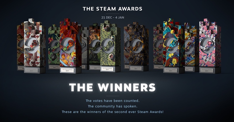 Steam vyhodnotil vazov ankety o hry roka