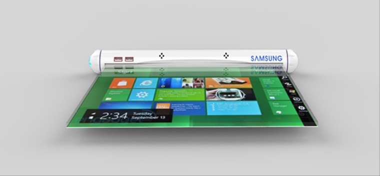 Samsung patent naznail rolovaten tablety