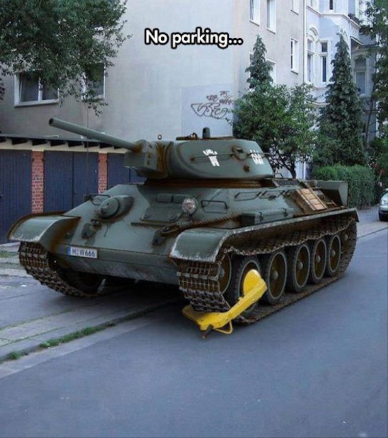 Ke v Rusku zle zaparkujete svoj tank