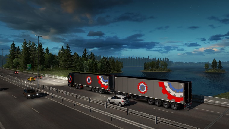 Euro Truck Simulator 2 mieri na Pobaltie
