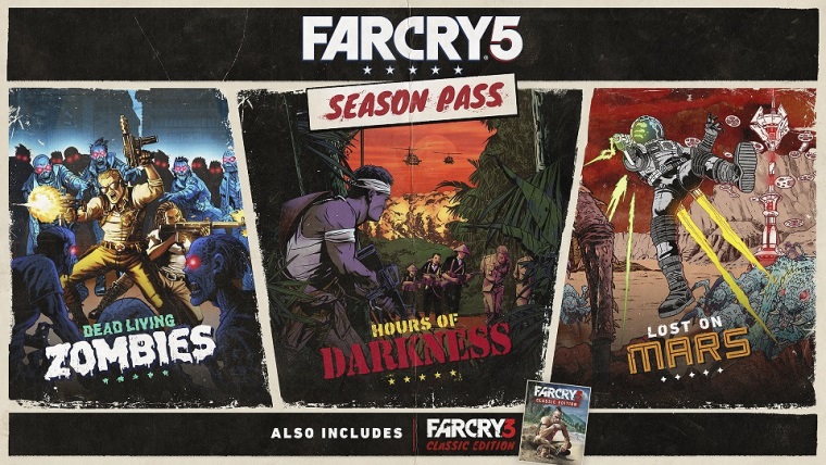 Far Cry 5 Season Pass vs zoberie na Mars a aj do Vietnamu, prid zombkov