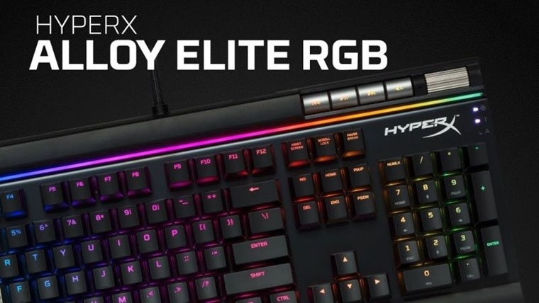 HyperX predstavil Alloy Elite RGB klvesnicu