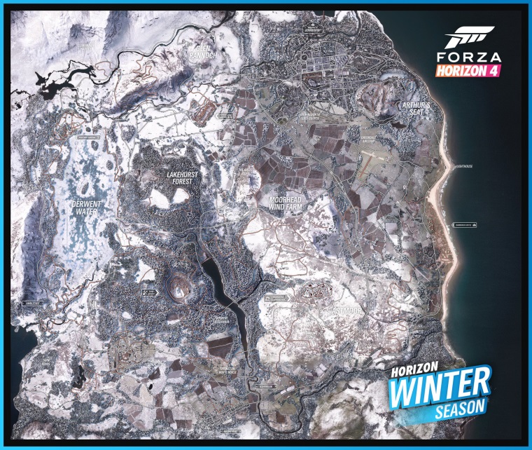 Forza Horizon 4 ukzala zimn verziu mapy