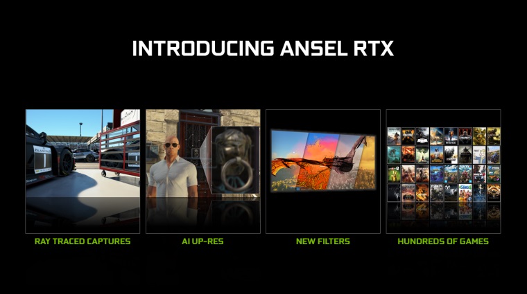 Nvidia predstavila Ansel RTX, ponkne raytracovan screenshotovanie, nov filtre a AI upscaling