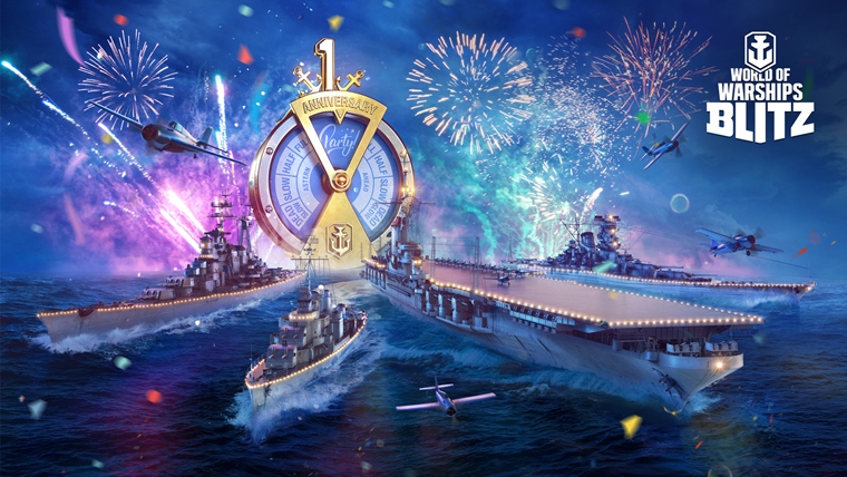 World of Warships Blitz oslavuje prv rok na scne, rozdva dareky hrom