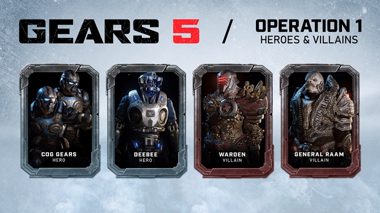 Gears 5 predstavuje hrdinov Operation 1 updatu