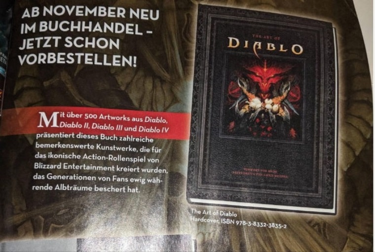 Reklama v nemeckom GameStar magazne naznaila Diablo IV