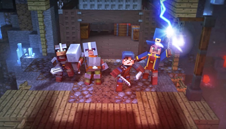 Ukážka hrateľnosti z Minecraft Dungeons titulu