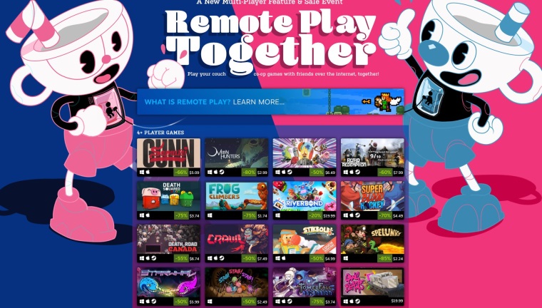 Steam dostal vpredaj k spusteniu Remote Play Together