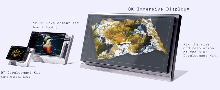 Looking Glass predstavil vek 32-palcov holografick 8K monitor