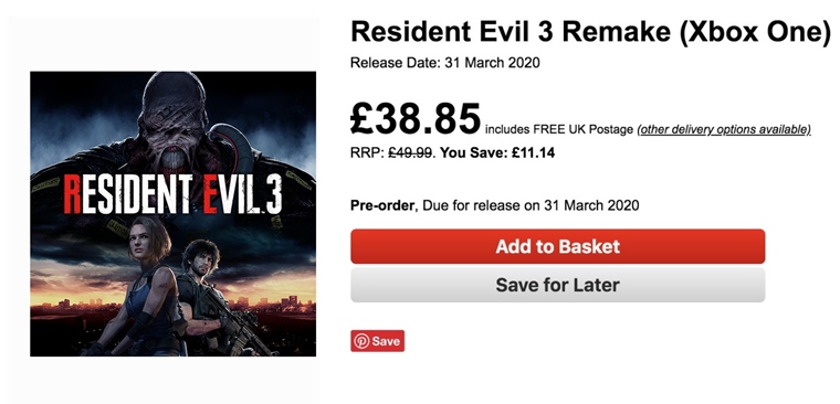Vyjde Resident Evil 3 Remake v marci?