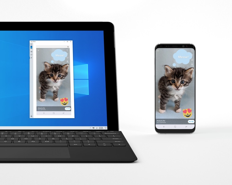 Microsoft spustil phone mirroring na Windows 10