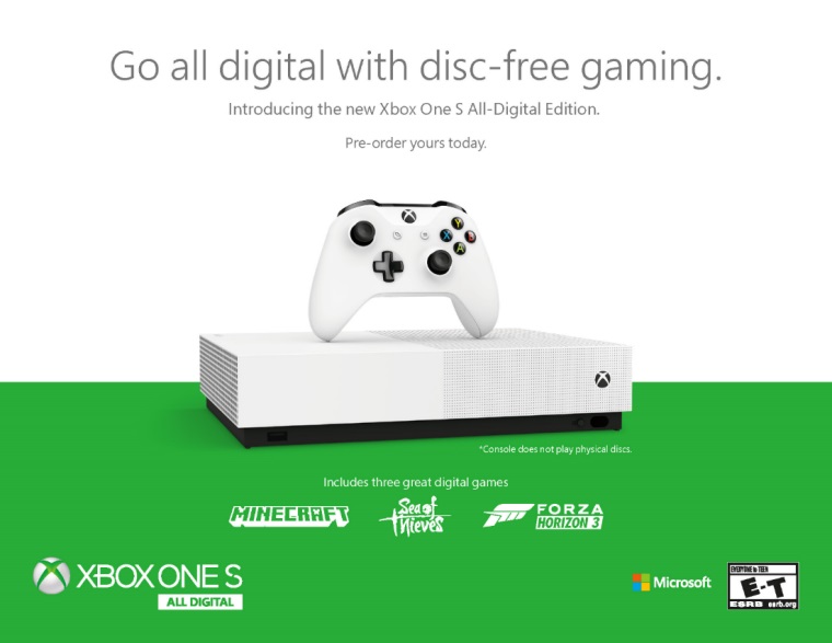 Microsoft oficilne predstavil Xbox One S All Digital Edition, prde v mji za 229 eur