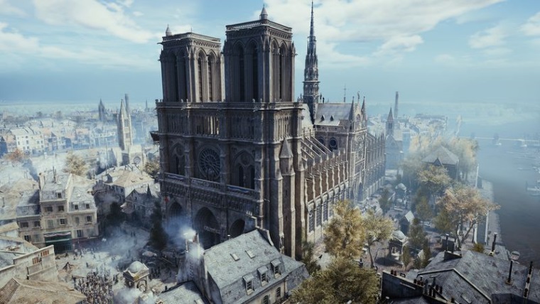 Assassin's Creed: Unity me pomc pri retaurovan Notre Dame katedrly