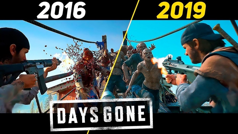 Porovnanie Days Gone v 2016 a 2019