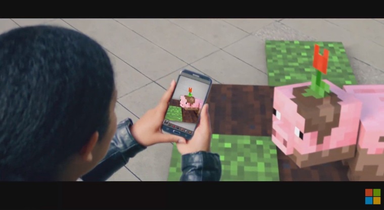 Microsoft teasuje mobiln AR Minecraft hru