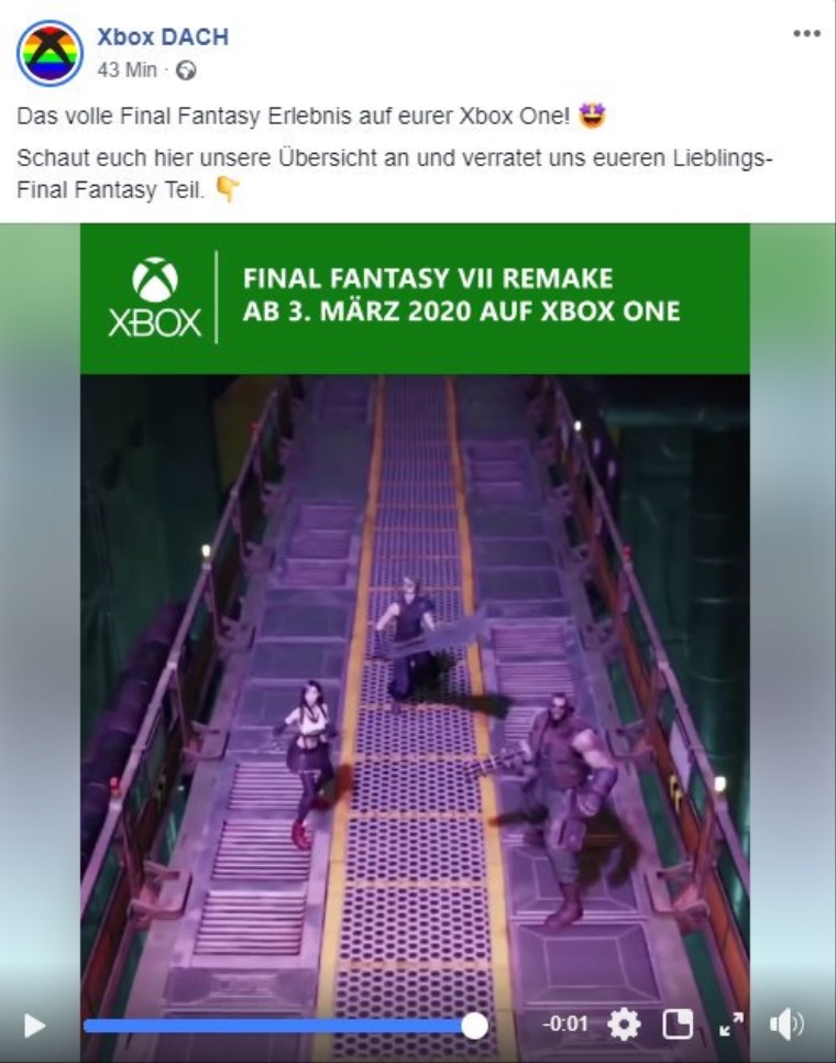 Nemeckmu Xboxu unikla informcia, e Final Fantasy VII remake mieri na Xbox One