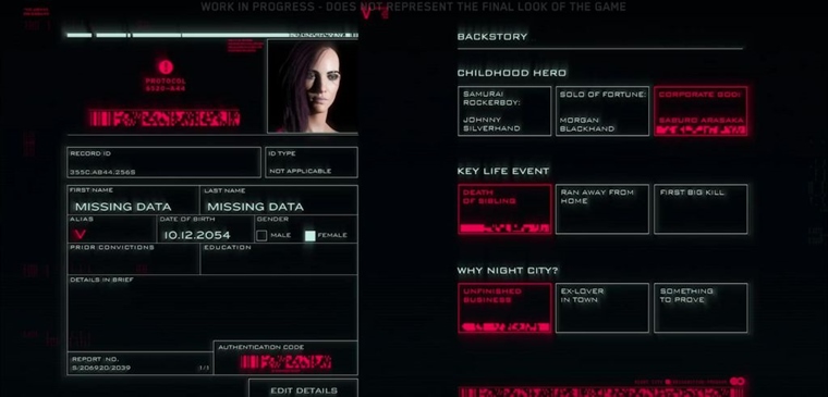 V Cyberpunku 2077 budete mc zaa z troch rznych lokalt