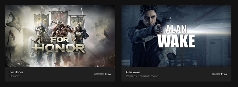 Alan Wake a For Honor s teraz zadarmo na Epic Games