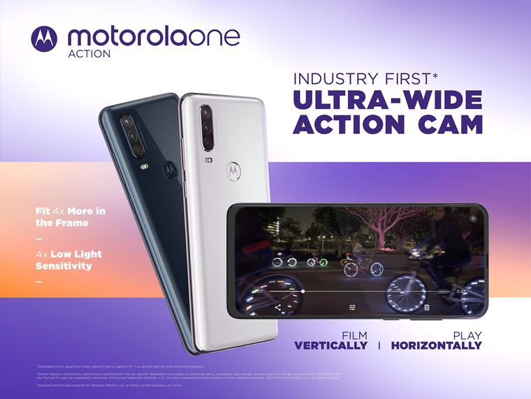 Motorola One Action pridva kameru otoen o 90 stupov