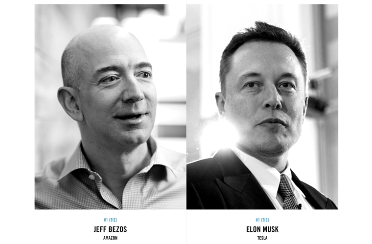 Najinovatvnejmi ldrami firiem s Bezos a Musk