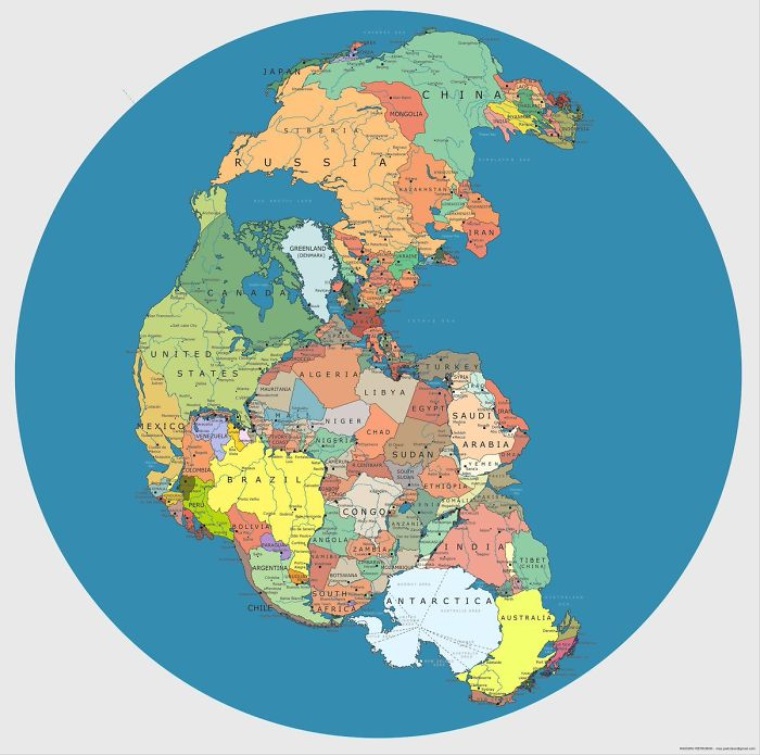 Takto vyzerala mapa sveta pred 300 milinmi rokmi. Kde bolo Slovensko?