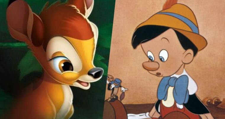 Pinocchio a Bambi ako hran filmy