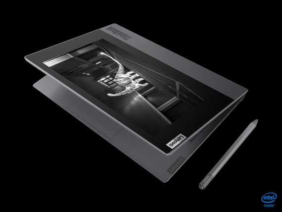 Lenovo Thinkbook Plus má na kryte eInk displej