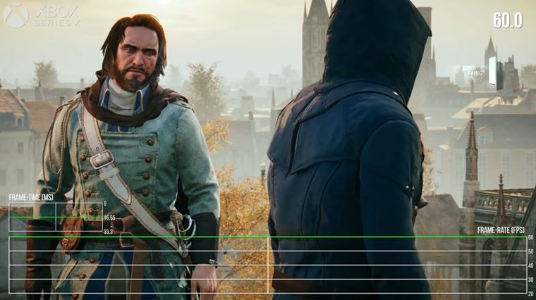 Assassin's Creed Unity be na 60 fps na Xbox Series X