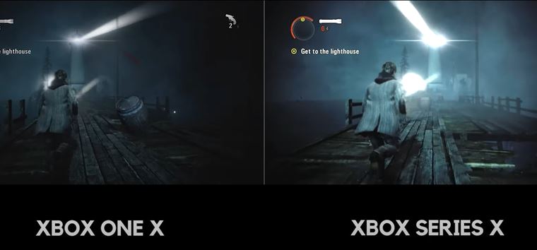 Porovnanie Alan Wake na Xbox One a Xbox Series X s Auto HDR