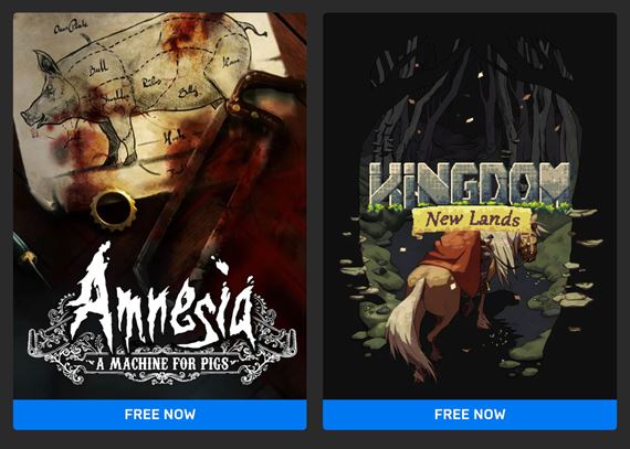 Epic rozdáva Amnesiu: A machine for Pigs a Kingdom New Lands