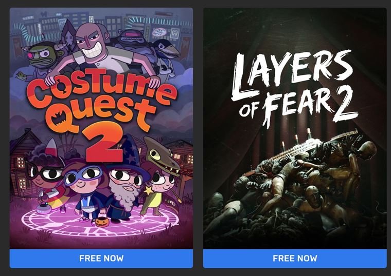 Epic tento tde rozdva Costume Quest 2 a Layers of Fear 2