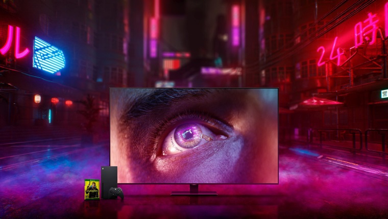 V US sa rozbehla sa o Cyberpunk QLED TV, Xbox Series X a Cyberpunk 2077 hru