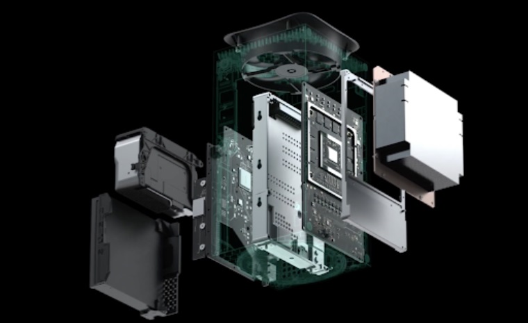 Ukka rozobranej retail verzie Xbox Series X konzoly