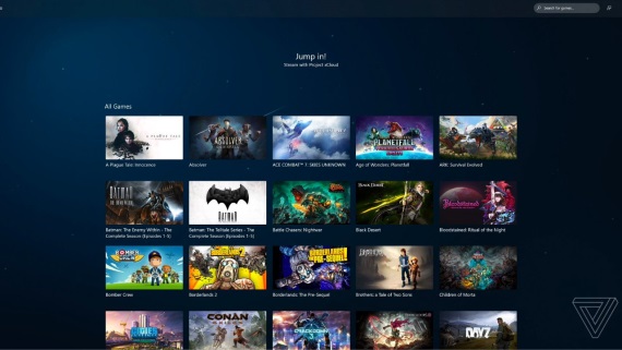 Ukážka PC xCloud aplikácie