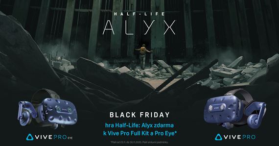 HTC zlacnilo na čierny piatok svoje VIVE VR headsety