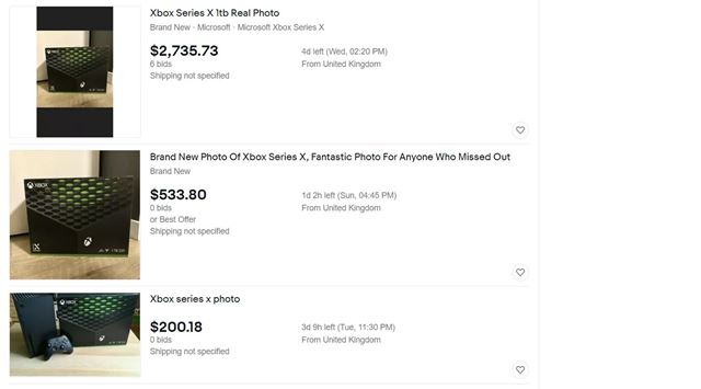 Na eBayi sa za stovky eur pred�vaj� aj fotky nextgen konzol 