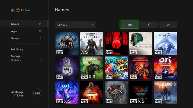 xbox series system update